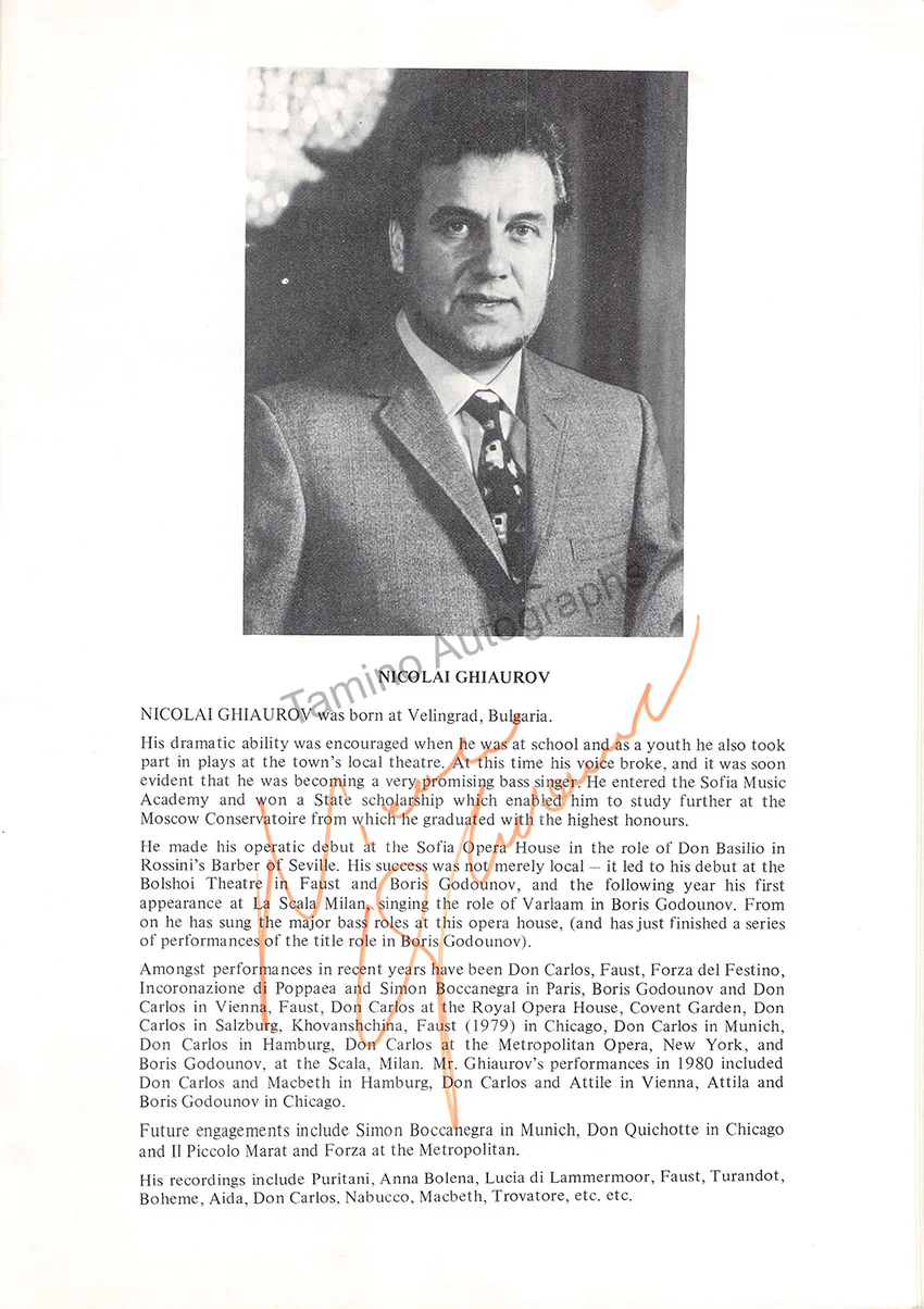 Abbado, Claudio - Carreras, Jose - Freni, Mirella - Signed Program London 1981 - Image 5