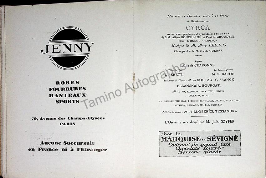 Academie Nationale de Musique et de Danse - Collection of 30+ Programs 1920-1938 - Image 37