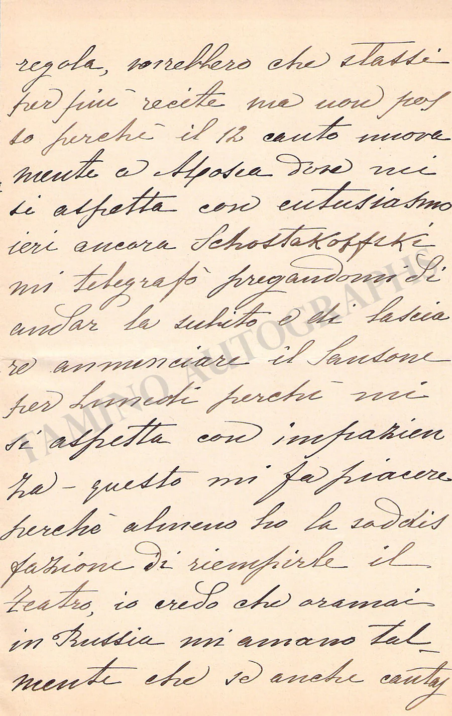 Borghi, Adele - Autograph Letter Signed 1894 - Image 3
