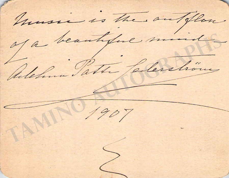 Patti, Adelina - Autograph Manuscripts (Various Options) - Image 51
