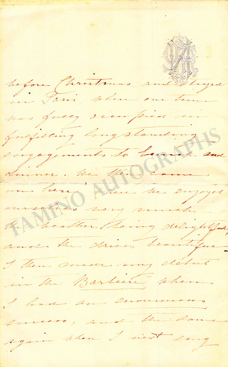 Patti, Adelina - Autograph Manuscripts (Various Options) - Image 62