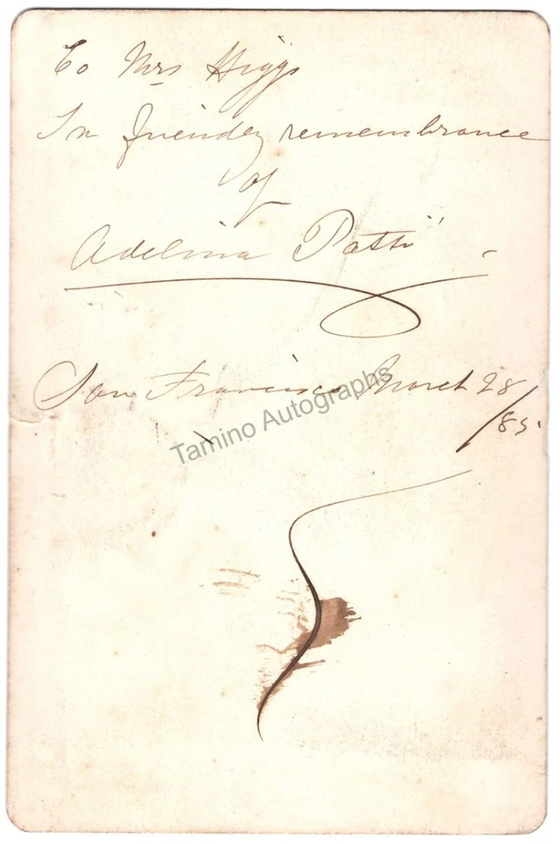 Patti, Adelina - Various Autographs - Image 5