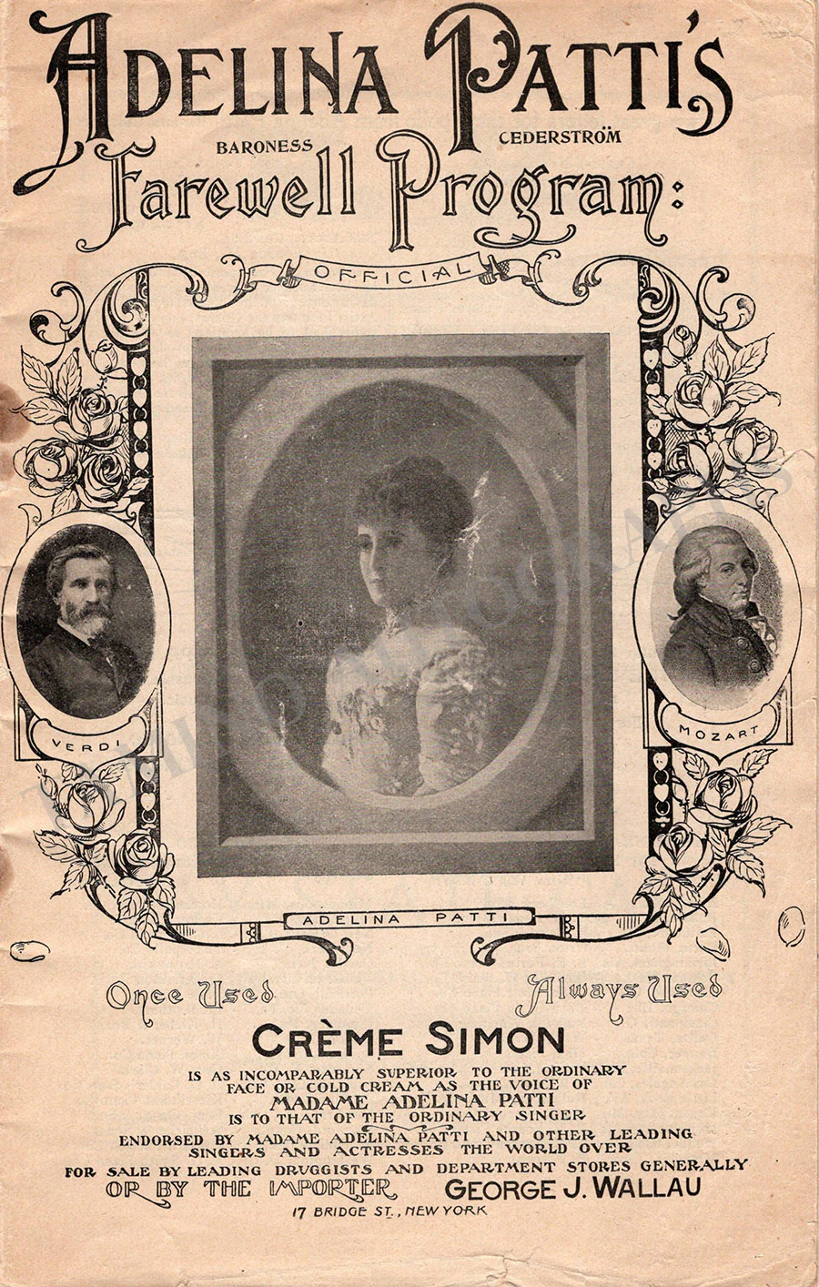 Patti, Adelina - Unsigned Concert, Recital & Opera Programs (Various Options) - Image 15