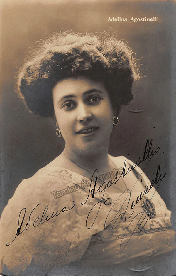 AGOSTINELLI, Adelina (Various Autographs)