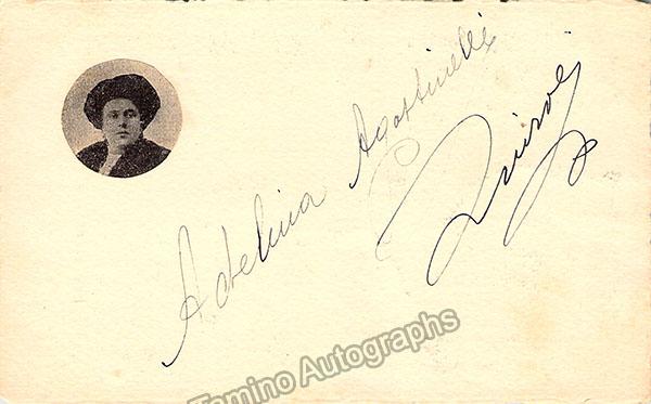 AGOSTINELLI, Adelina (Various Autographs) - Image 3