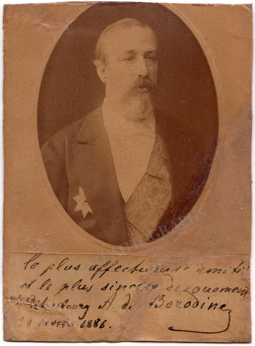 Borodin, Alexander - Signed Cabinet Photo 1886