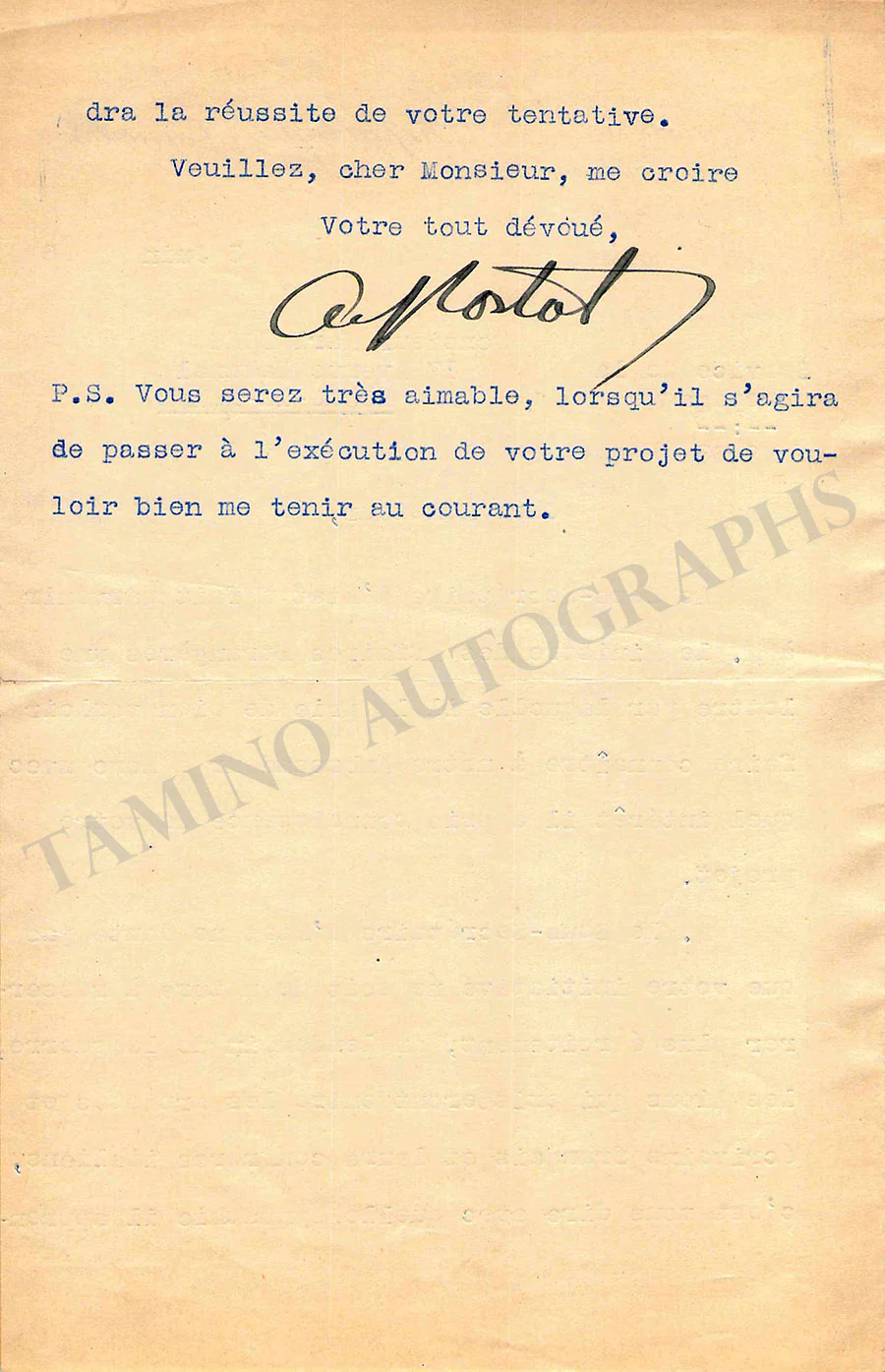 Cortot, Alfred - Autograph Manuscripts (Various Options) - Image 13