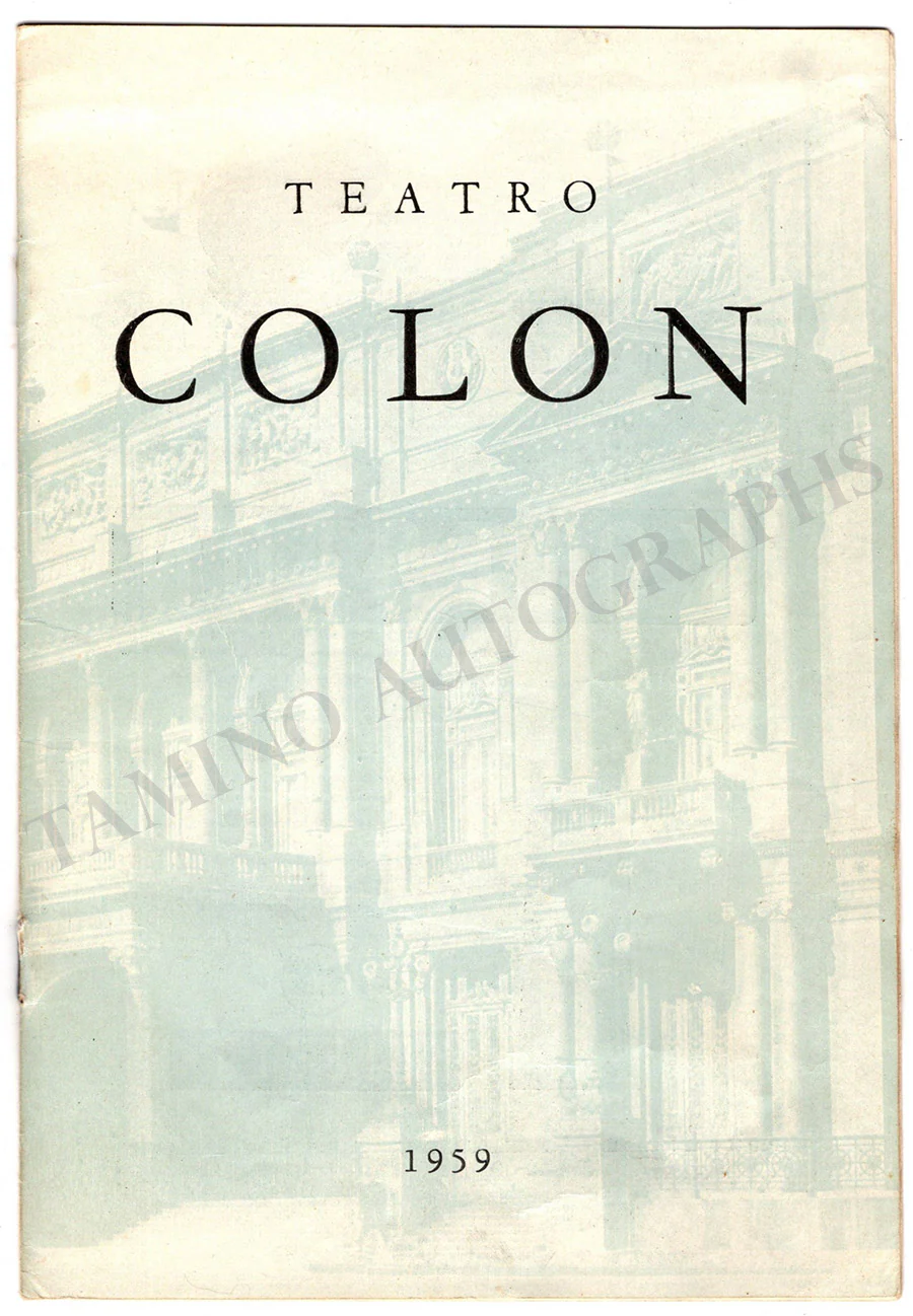 Alonso, Alicia - Alonso, Fernando - Yuskevitch, Igor - Signed Program Buenos Aires 1959 - Image 2