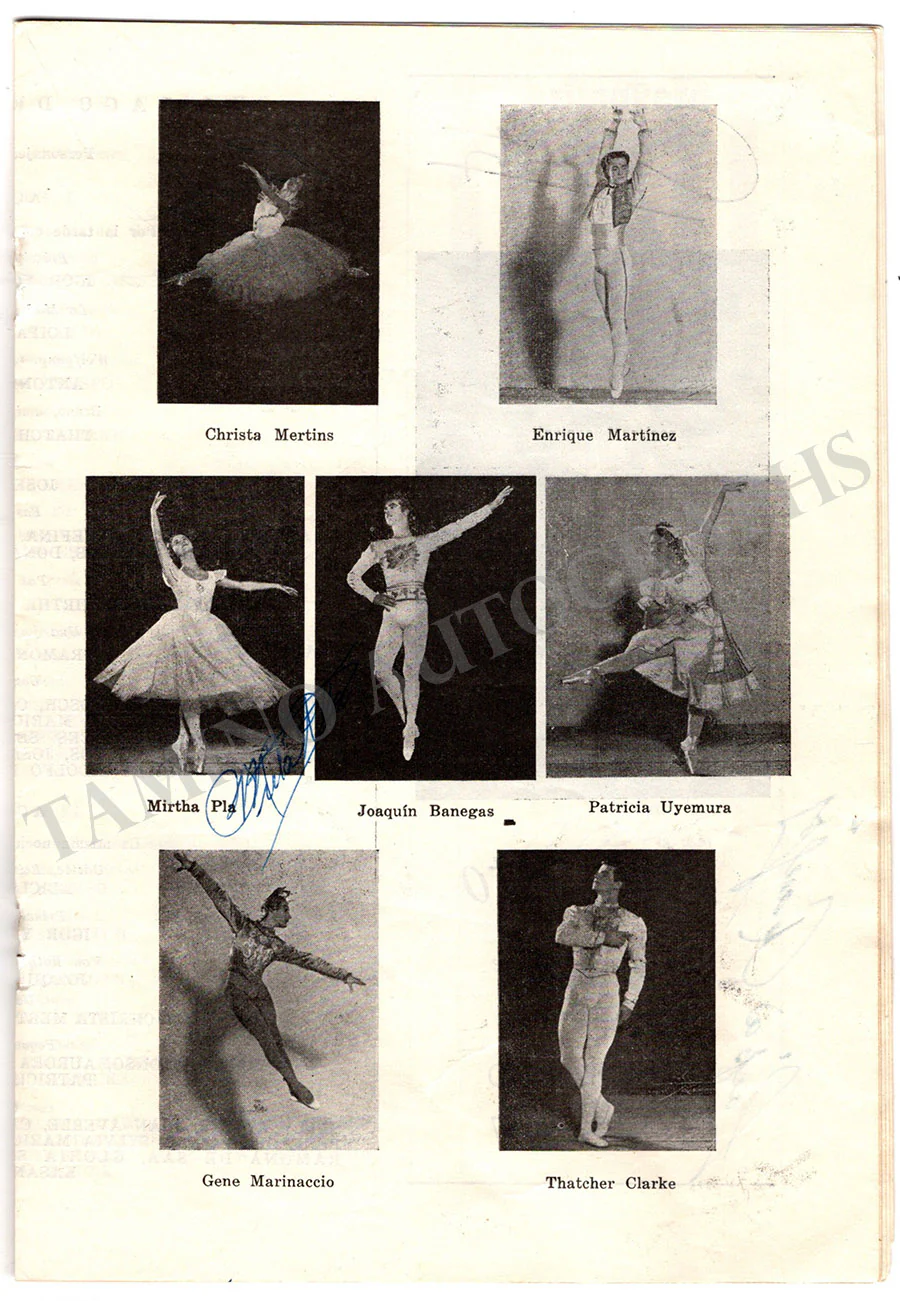 Alonso, Alicia - Alonso, Fernando - Yuskevitch, Igor - Signed Program Buenos Aires 1959 - Image 4