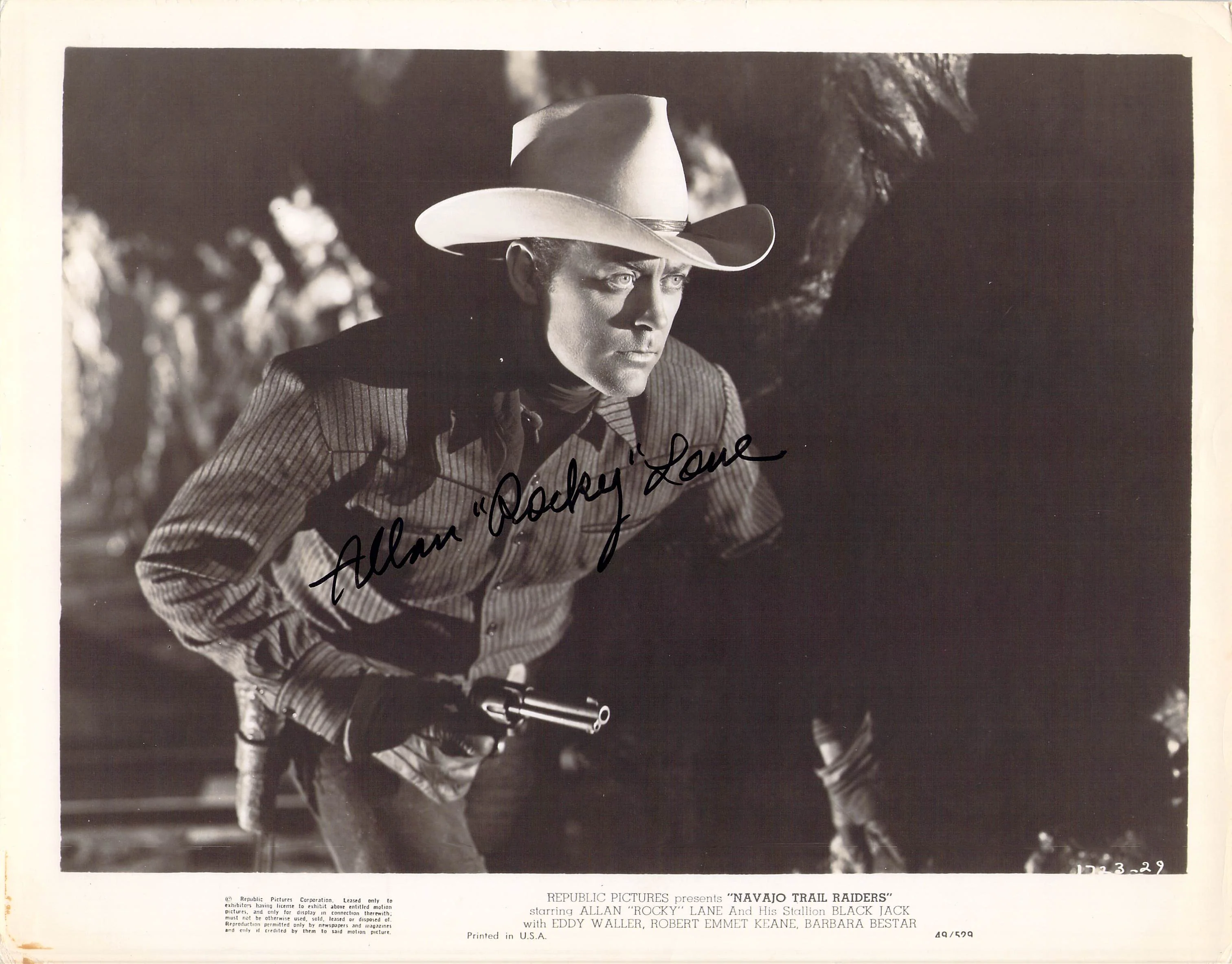Lane, Allan - Signed Photo in "Navajo Trail Riders"