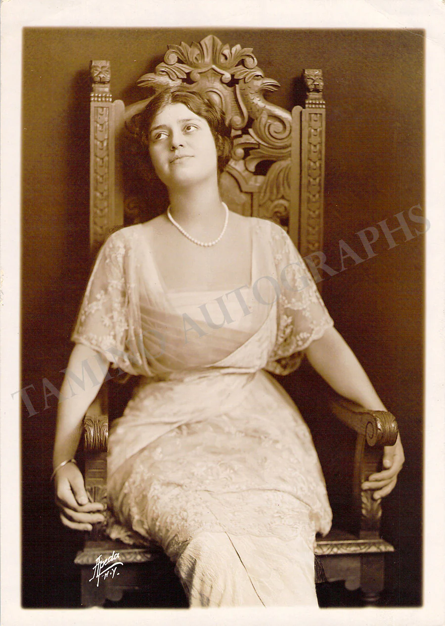 Gluck, Alma - Signed Card 1915 - Image 2