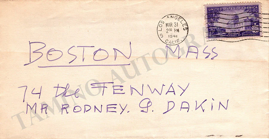 Mahler, Alma - Autograph Letter Signed 1941 - Image 2
