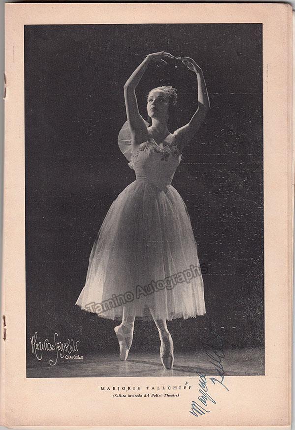 Alonso, Alicia - Alonso, Fernando - Tallchief, Marjorie & Others - Signed Program Havana 1946 - Image 6
