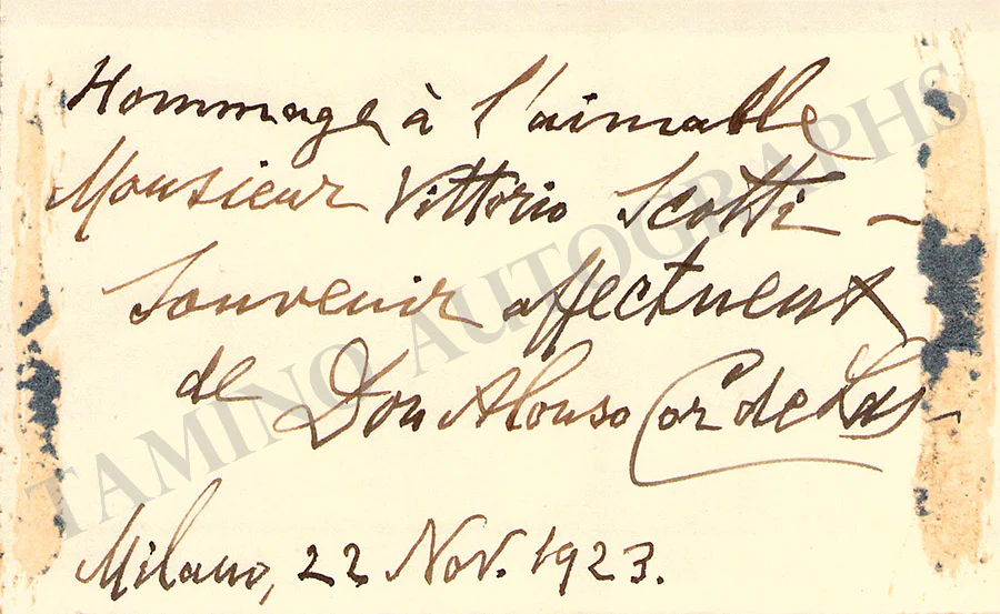 Cor De Las, Alonso - Signed Photograph - Image 2