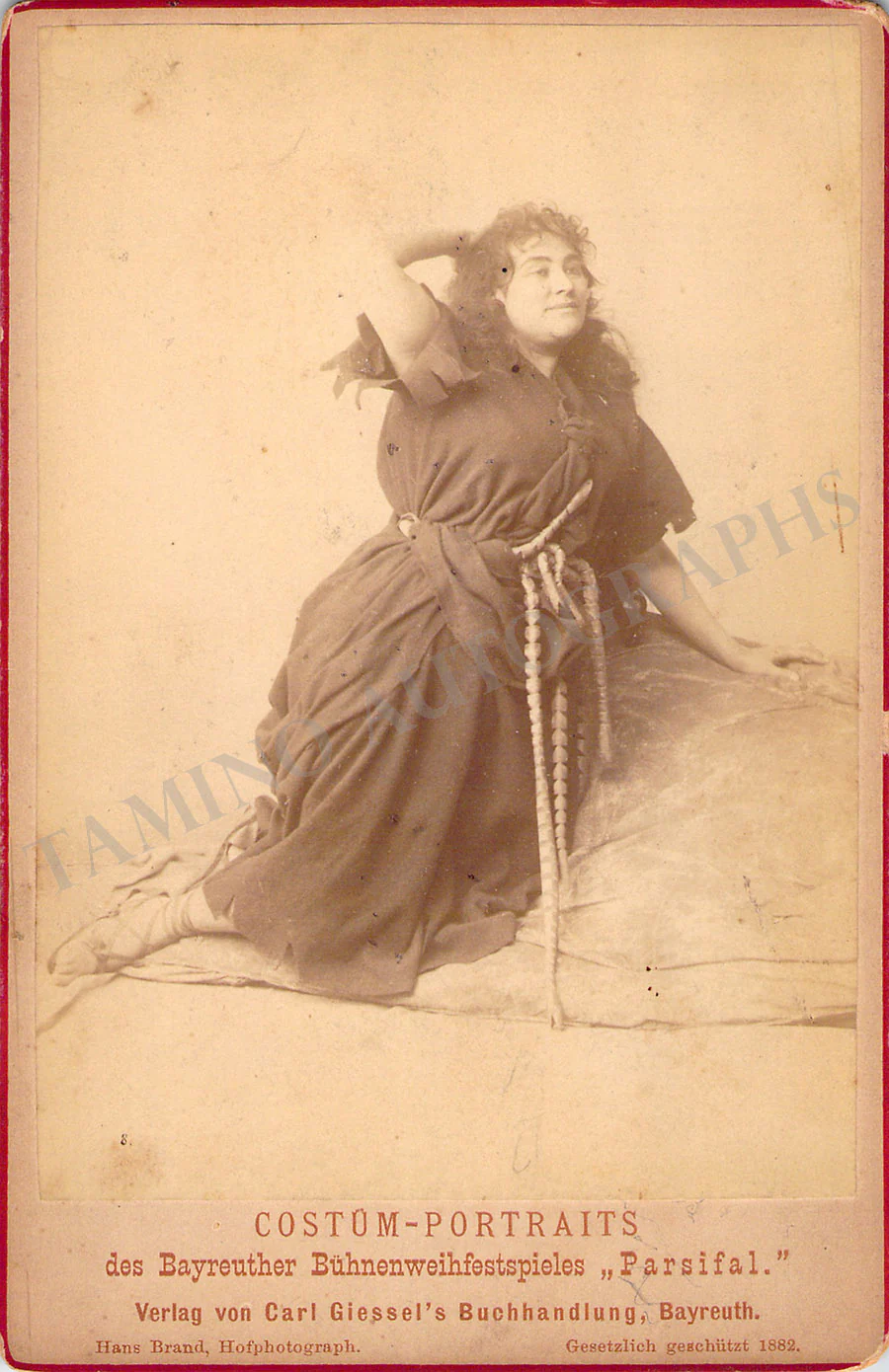 Materna, Amalia - Vintage Cabinet Photo in Parsifal