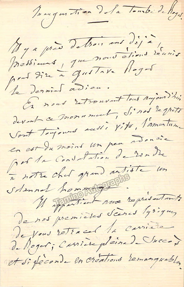 Thomas, Ambroise - Autograph Manuscripts (Various Options) - Image 17