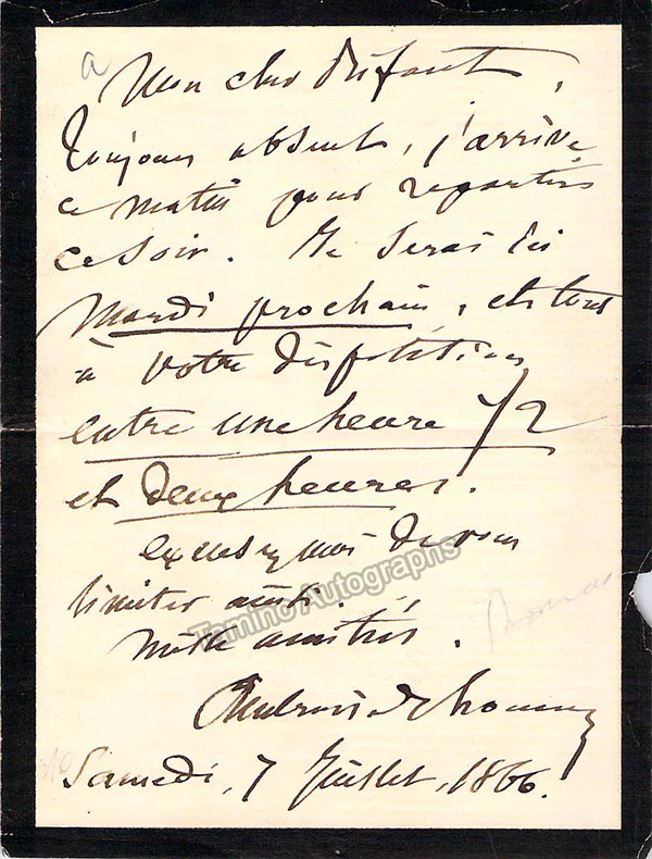 Thomas, Ambroise - Autograph Manuscripts (Various Options) - Image 20