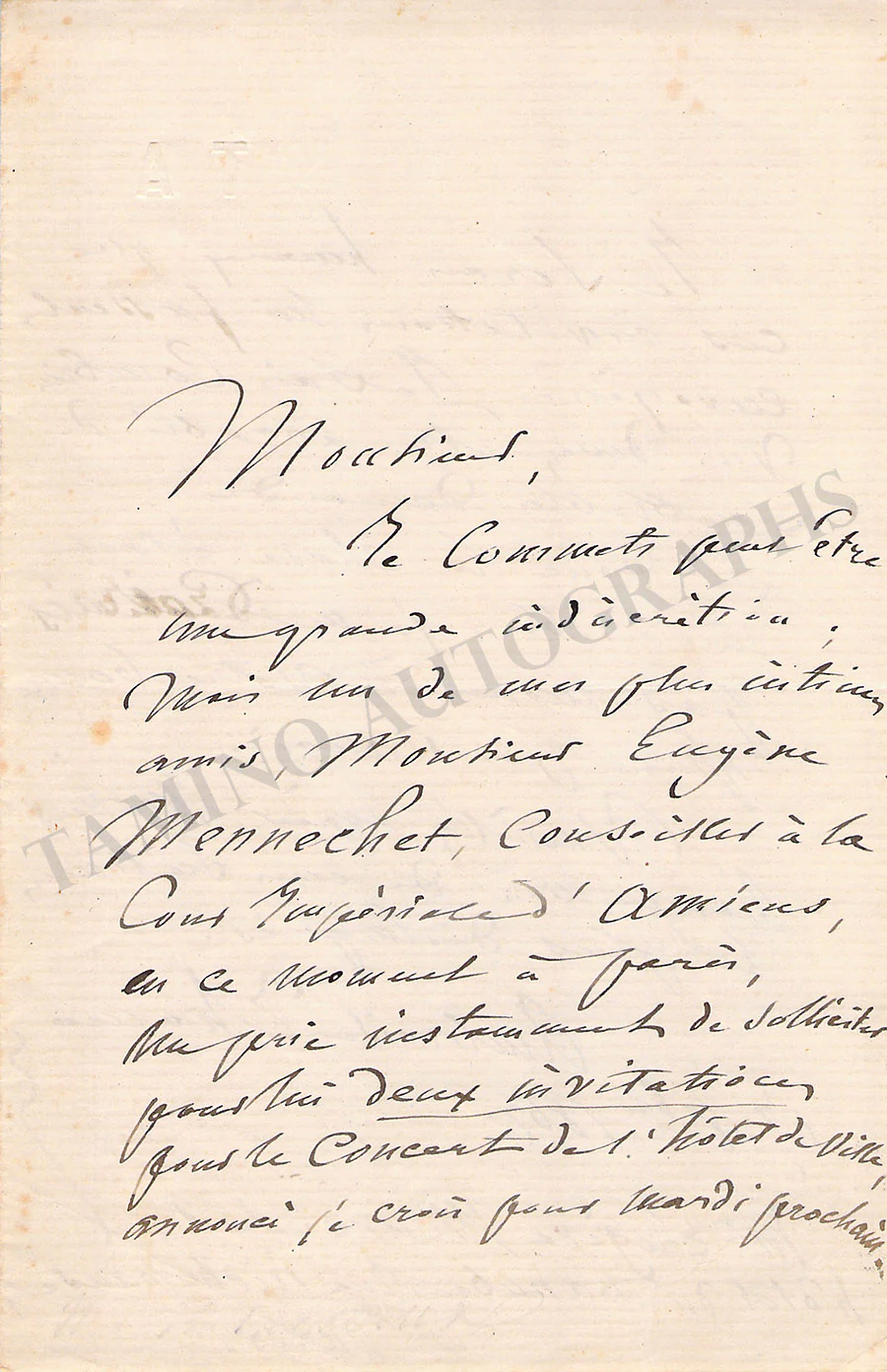 Thomas, Ambroise - Autograph Manuscripts (Various Options) - Image 8