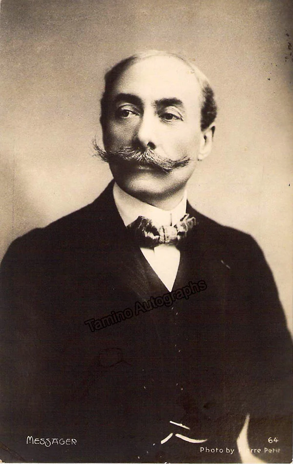 Messager, Andre - Autograph Note Signed 1908 - Image 3