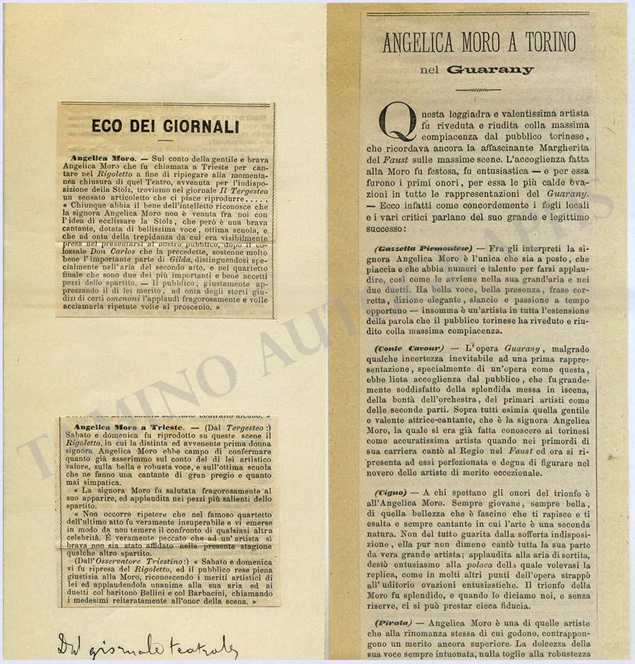 Moro, Angelica - Set of 2 Autograph Letters Signed 1862 & 1864 - Image 5