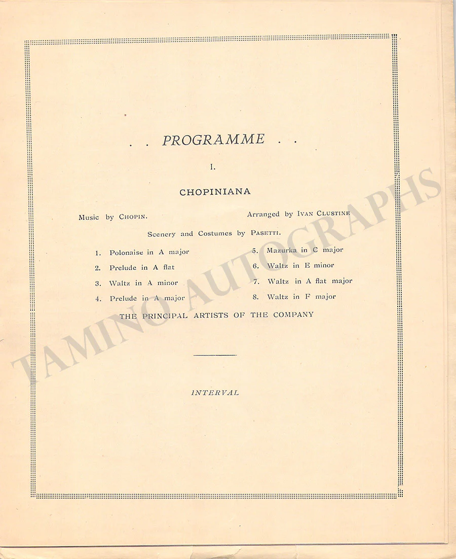 Pavlova, Anna - Unsigned Programs (various options) - Image 22