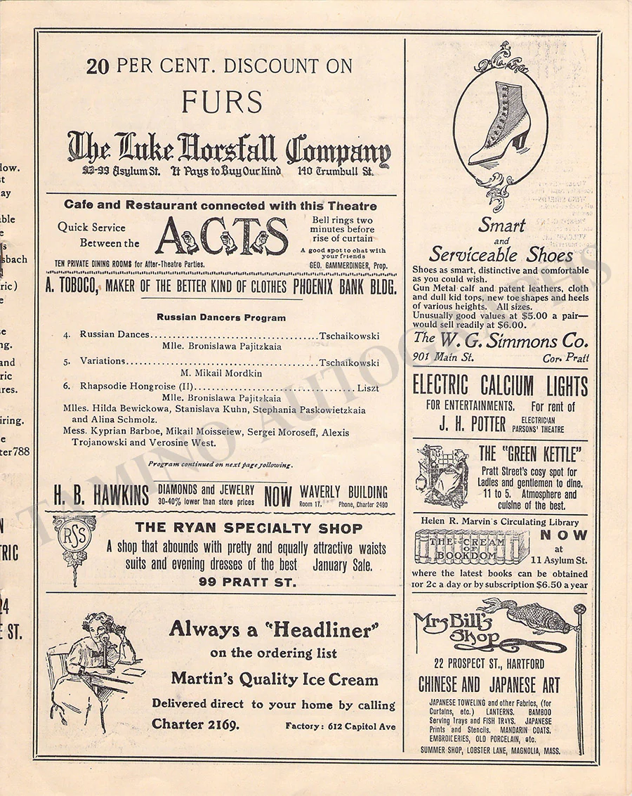 Pavlova, Anna - Unsigned Programs (various options) - Image 62