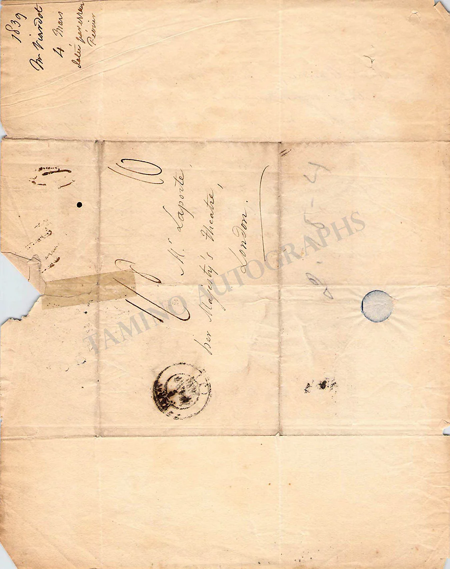 Tamburini, Antonio - Riot-related Documents & Signed Contract - Image 8