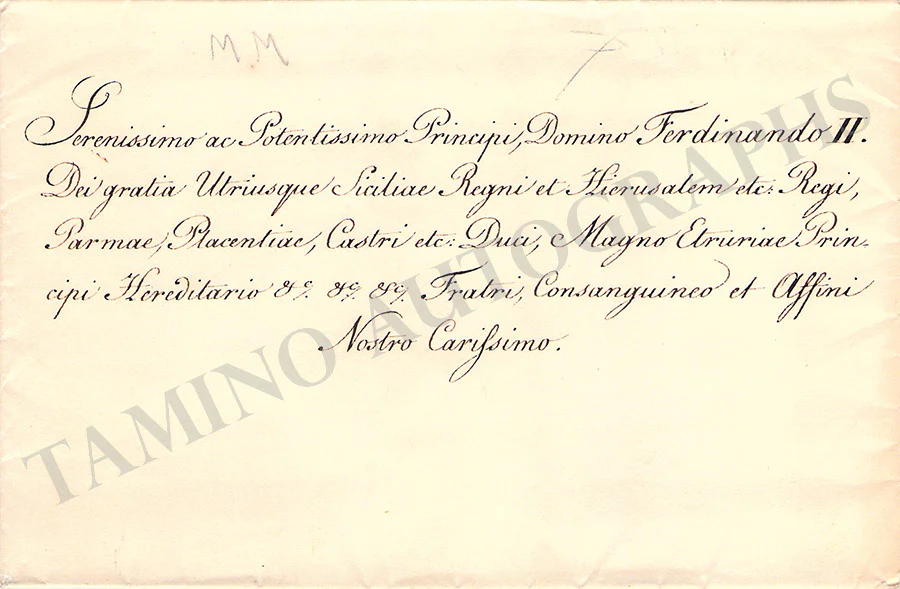 Antony King of Saxony - Adolphe Duke of Nassau - Set of 2 Letters Signed - Image 2