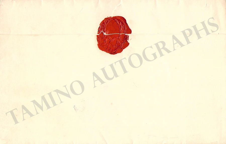 Antony King of Saxony - Adolphe Duke of Nassau - Set of 2 Letters Signed - Image 3