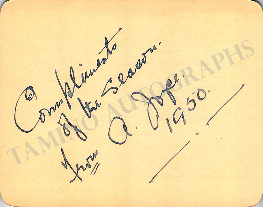 Joyce, Archibald - Set of Autographs - Image 3
