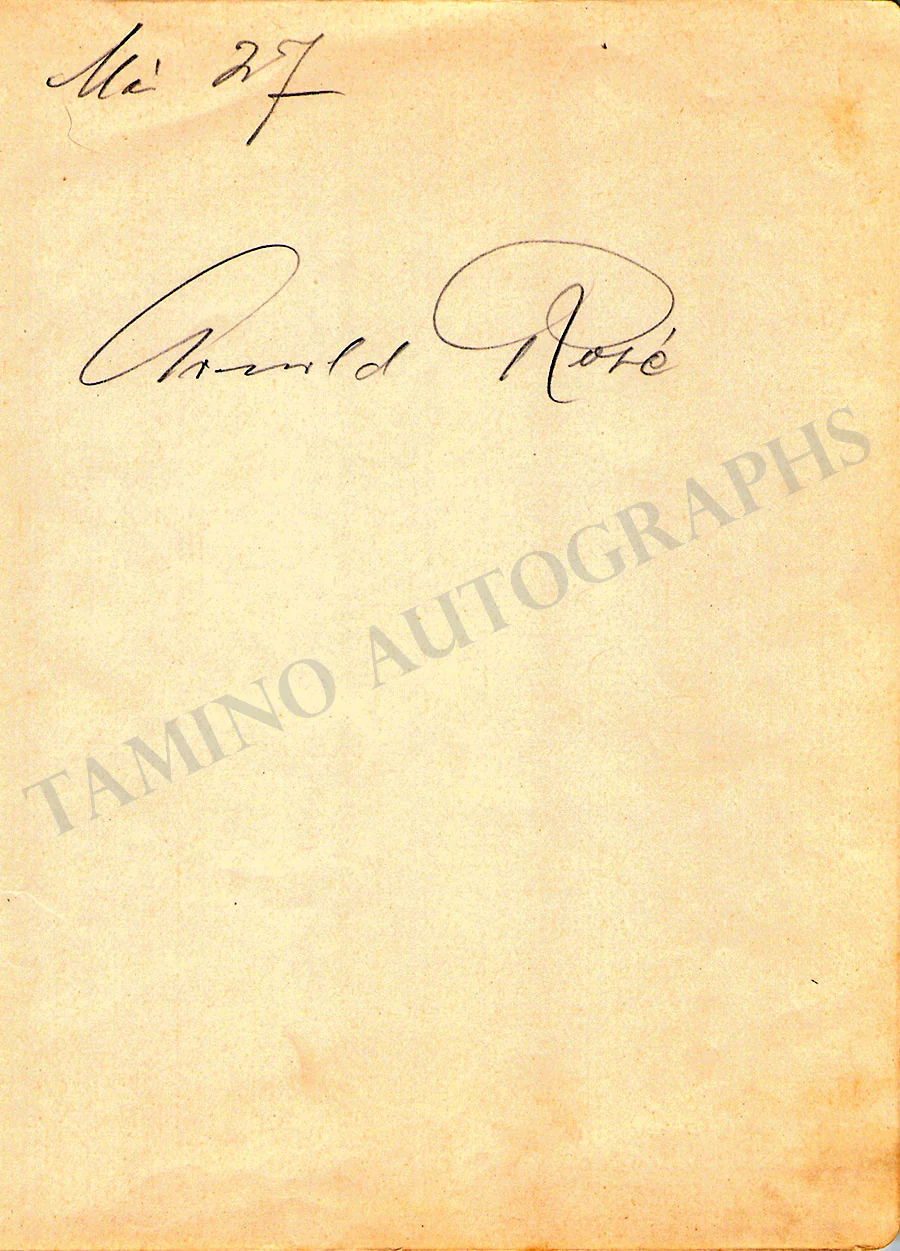 Rose, Arnold - Signed Album Page