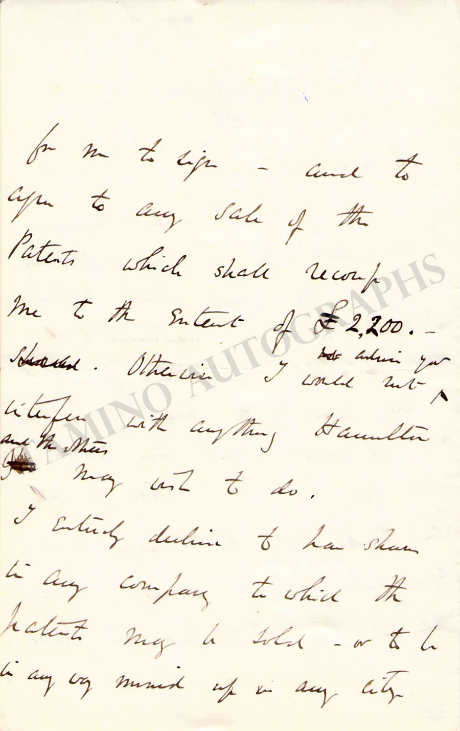 Balfour, Arthur James - Autograph Letter Signed 1875 - Image 2