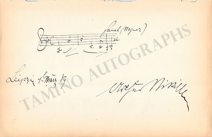 Nikisch, Arthur - Various Autographs - Image 5