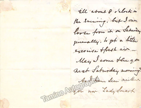 Sullivan, Arthur - Autograph Letter Signed 1878 - Image 4
