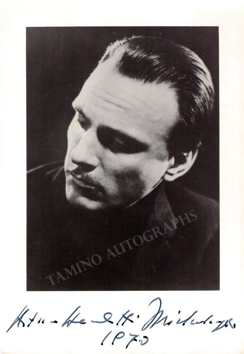 Benedetti Michelangeli, Arturo - Signed Photograph 1970