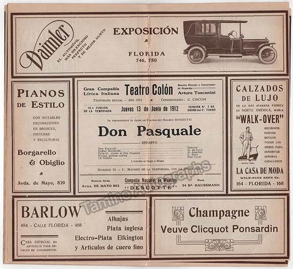 Toscanini, Arturo - Unsigned Concert Programs (Various Options) - Image 12