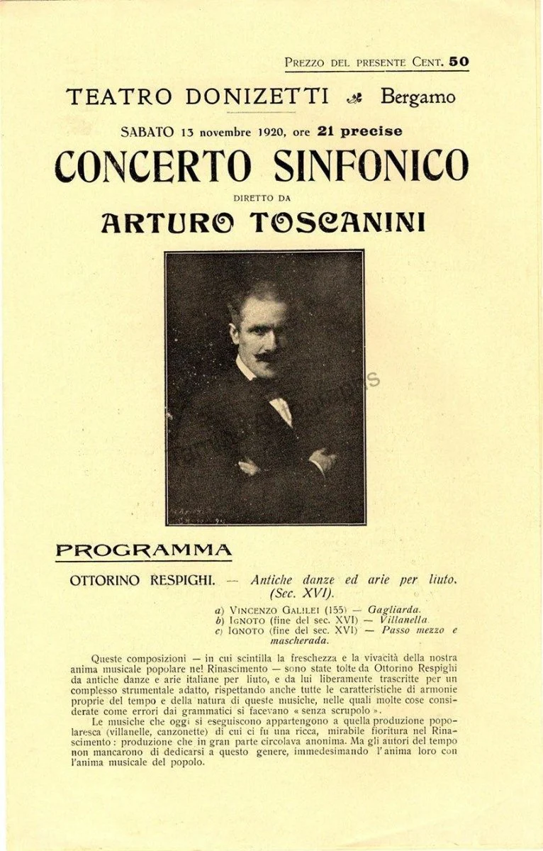 Toscanini, Arturo - Program and Playbill Collection 1915-1930 - Image 13