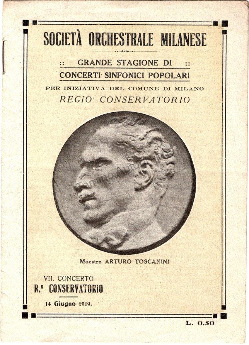 Toscanini, Arturo - Program and Playbill Collection 1915-1930 - Image 19