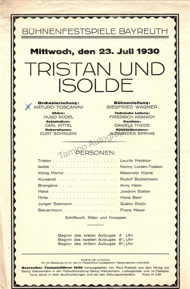 Toscanini, Arturo - Program and Playbill Collection 1915-1930 - Image 2