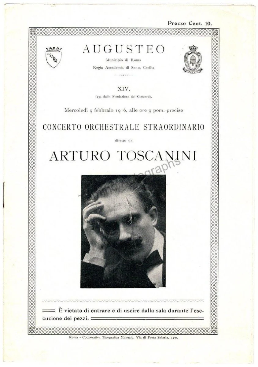 Toscanini, Arturo - Program and Playbill Collection 1915-1930 - Image 22
