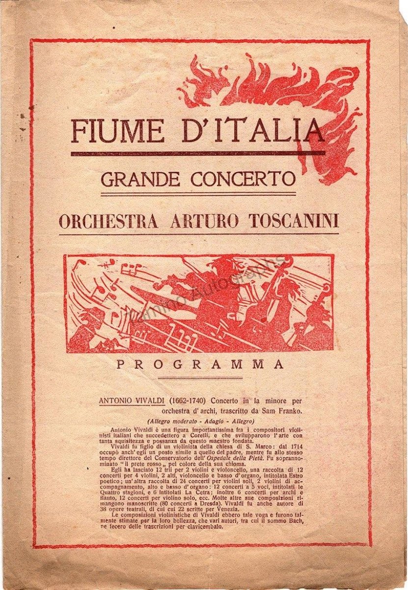 Toscanini, Arturo - Program and Playbill Collection 1915-1930 - Image 25