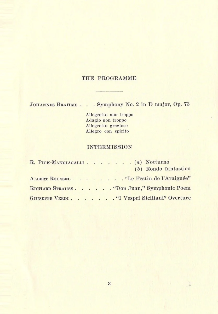 Toscanini, Arturo - Program and Playbill Collection 1915-1930 - Image 28