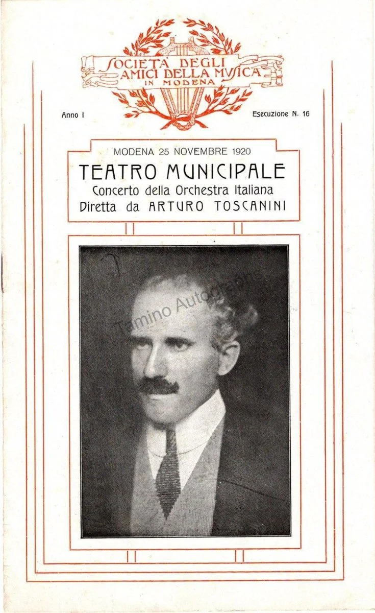 Toscanini, Arturo - Program and Playbill Collection 1915-1930 - Image 4