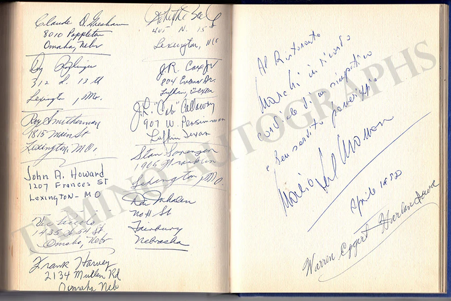 Autographs Book - Set of 2 Volumes - Image 158