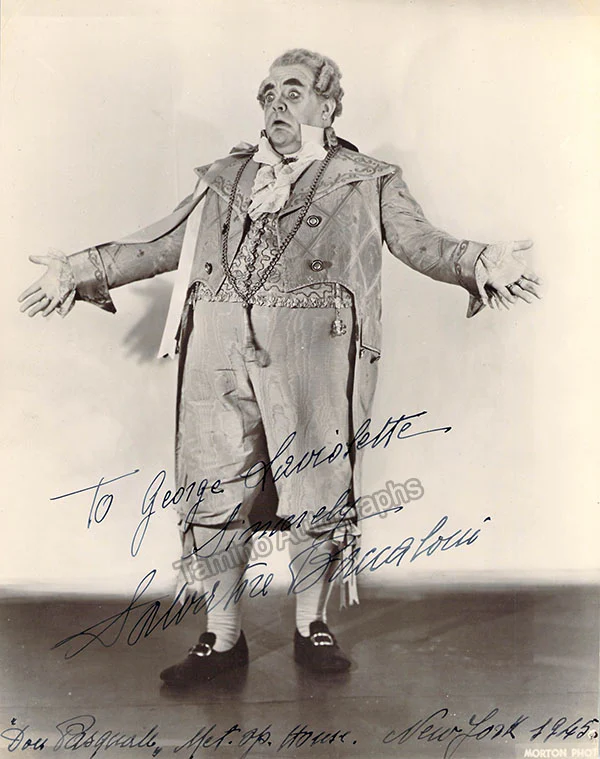 BACCALONI, Salvatore (Various Autographs) - Image 18