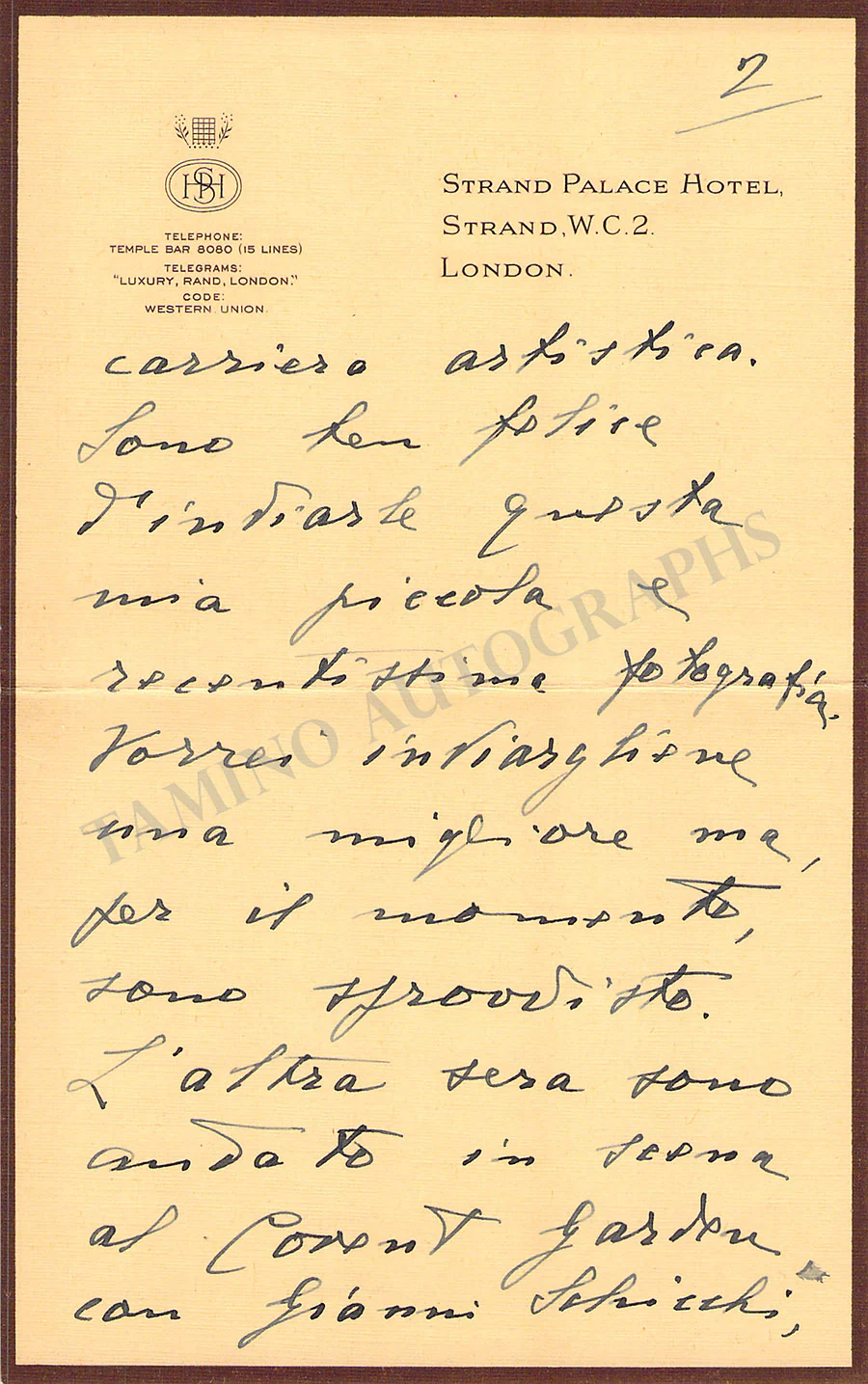 Badini, Ernesto - Autograph Letter Signed - Image 2