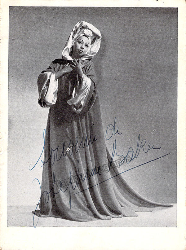Baker, Josephine - Bouillon, Jo - Set of 2 Signed Photographs