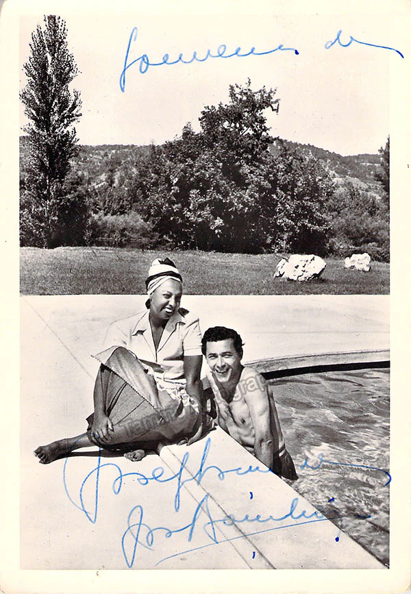 Baker, Josephine - Bouillon, Jo - Set of 2 Signed Photographs - Image 2
