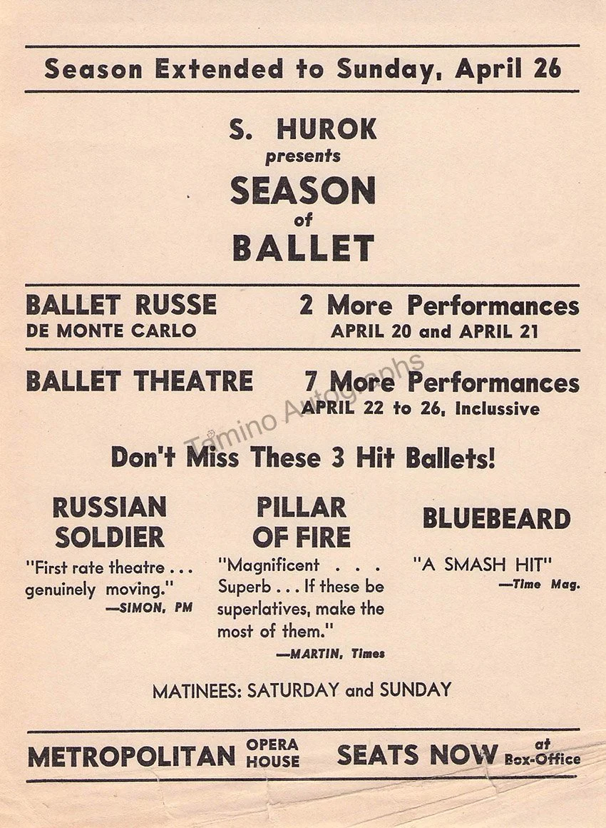Ballet & Dance - Playbills and Programs Lot - Image 7