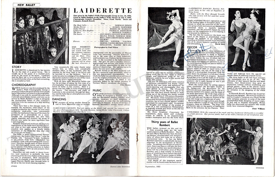 Ballet Dancers - Signed "Dance and Dancers" Magazines (Various Options) - Image 34